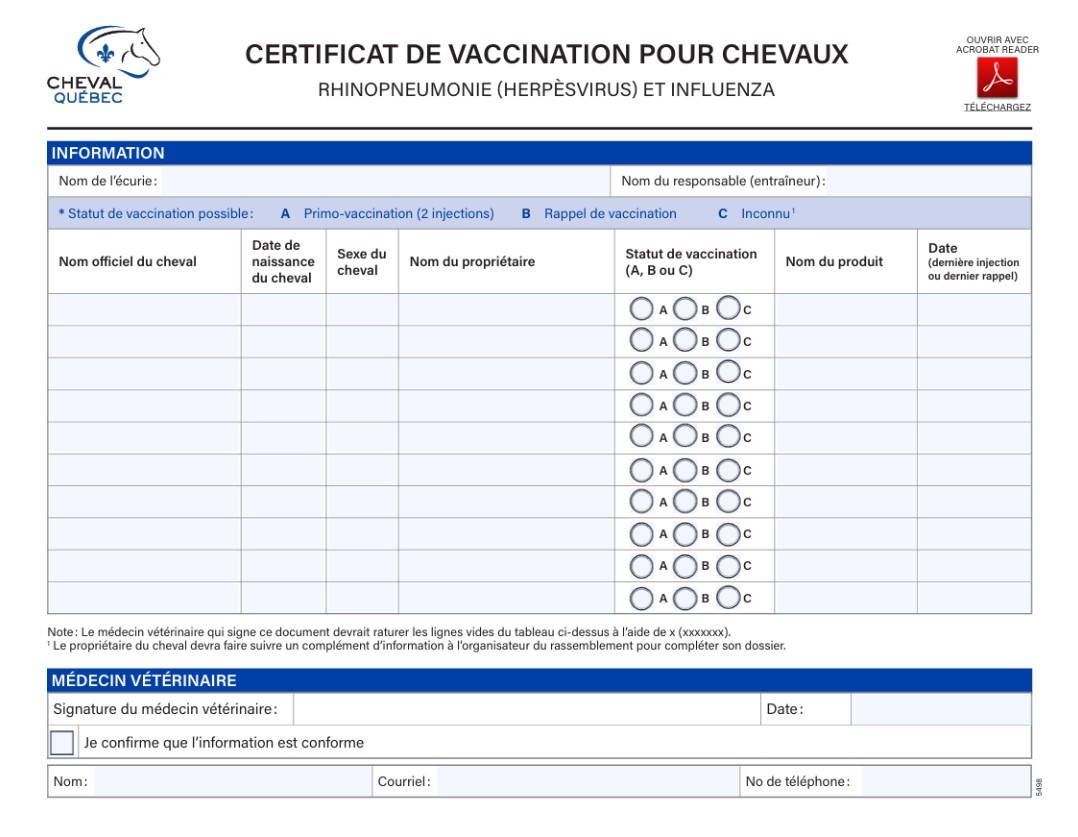 Vaccination - Formulaire de vaccination multiple